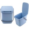 KADAX Waste Bin with Lid and Handle, Plastic Waste Bin,
