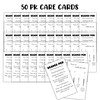 Beaded Pens Care Instruction Cards 50pk 2x3.5” Beadable Blanks for