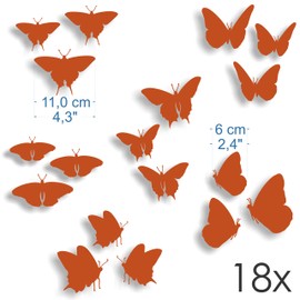 Imgge.com Glass Door Stickers (18 Butterflies) - Prevents Bird Shocks or People on the Window
