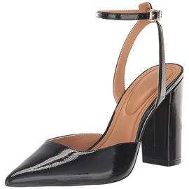 Jessica Simpson Women's Nazela Pointed Toe Pump, Black Patent, 9