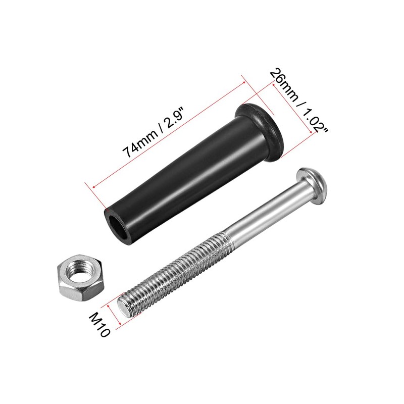 sourcing map Swivel Handle Crank Handle Rotating Bale Handle Length