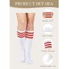 American Trends Knee High Socks Thigh High Baseball Stockings Striped
