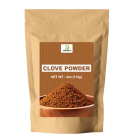 Diyon's Clove Powder Premium Grade 4oz (112g) 100% Pure From Sri Lanka, packed with resealable Pouch.