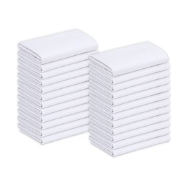 Gold Textiles Bulk Pack of 24 Polycotton King Size Pillowcases, White T200-21"x42" (Fits 20" X36" Pillow) Multipurpose- Ideal for use in Hotels,Hospitals, School Projects and More (24, King)