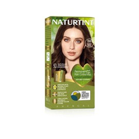 Naturtint Permanent Hair Colour Gel 5W Radiant Medium Brown, Plant Enriched, Ammonia Free, Long Lasting Grey Coverage and Radiant Colour, Nourishment and Protection