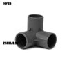 TOP-VIGOR 10pcs 3-Way Elbow PVC Pipe Fitting Furniture Grade 25mm