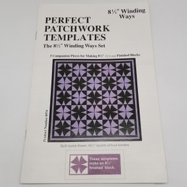 HONEYSEW 8-1/2" Winding Way Set Perfect Patchwork Template Quilting Rulers