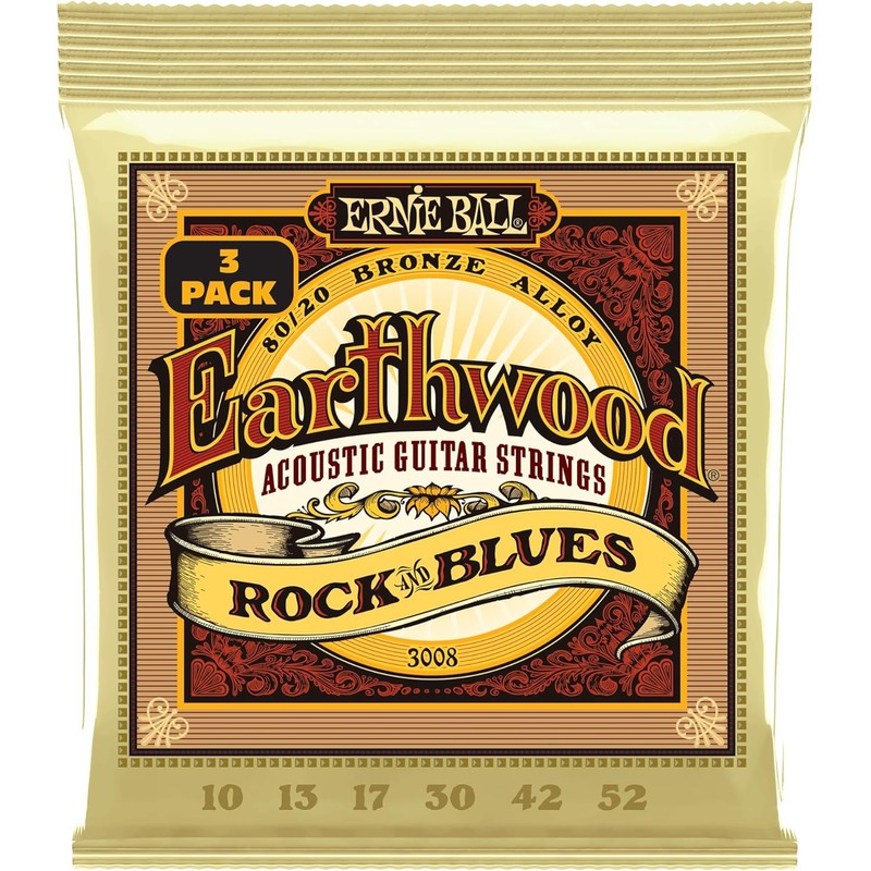 Ernie Ball Earthwood Light - Cuerdas para guitarra acústica, bronce