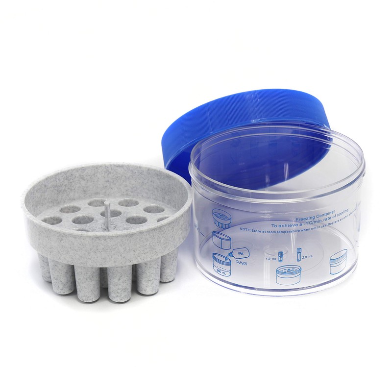 ULAB Scientific Cryo-Safe -1ââ€žÆ’(-33.8ââ€žâ€°) Freezing Container Polycarbonate Jar with High-Density