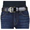 BELTINGER Patent Leather Belt with Golden Belt Buckle 4 cm