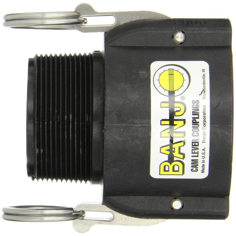 Banjo 200B Polypropylene Cam & Groove Fitting, 2" Female Coupler