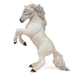Papo - White Reared Up Horse - Realistic Figurine - for Ages 3+ - Horses Collection - Hand Painted - Highly Detailed - Durable and Educational - Gift Idea - Collectable - reared up Horse