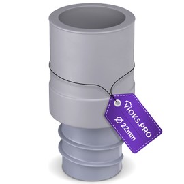 Viоks.pro Drain Hose End Piece 22 mm Diameter - Hose Connector, Drain Adapter for 19 mm Diameter Drain Hose Washing Machine, Dishwasher