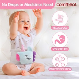 Comfheat Colic and Gas Relief for Newborns and Infants, Flaxseed Heated Tummy Wrap, Baby Swaddling Belt with Soothing Warmth, Natural Relief for Upset Stomach in Babies and Toddlers, 0-3 Years