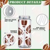 Domensi 24 Pack Cups 14.2 oz Plastic Tumbler with Lid
