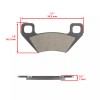 Caltric Front Rear Brake Pads for Arctic Cat 500 Man