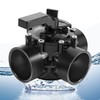 Bzsunway 3-Port 2" Diverter Valve with PVC Pipe Compatible with