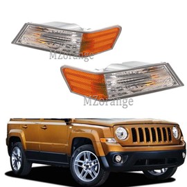 MZORANGE Front Turn Signal Light Lamp for Jeep Patriot 2007 2008 2009 2010 2011 2012 2013 2014 2015 2016 Marker Corner Light Front Driver Incandescent