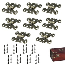 Antique Hinges - Decorative Hinge - Hinges Foldable - Furniture Hinges - Cabinet Hinges - Door Hinges, Suitable for Furniture, Doors, Cabinets (Decorative Hinges)