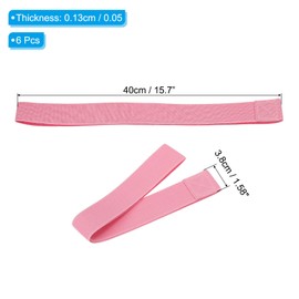 PATIKIL Towel Bands, 6 Pack Stretchable Towel Clips Cruise Essentials Windproof Beach Towel Straps for Beach Cruise Pool Chairs, Pink