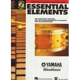 Essential Elements, für Schlagzeug (inkl. Stabspiele), m. 2 Audio-CDs: Die komplette Methode für den Musikunterricht in Schulen und Blasorchestern. Mit CDs zum Üben und Mitspielen