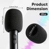 Foam Microphone Cover, 2Pcs Black Headset Mic Windscreen Covers, Soft
