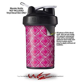 Skin Decal Wrap works with Blender Bottle ProStak 22oz Wavey Fushia Hot Pink (BOTTLE NOT INCLUDED)