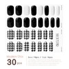 BECKYSTAR Art Gel Nail Stickers-1 - Salon-Quality, Long-Lasting, and Easy