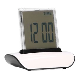Digital Alarm Clock Large LCD Color Changing Large Font 12/24 Switch Stable Portable LED Clock for Bedroom Office Hotel