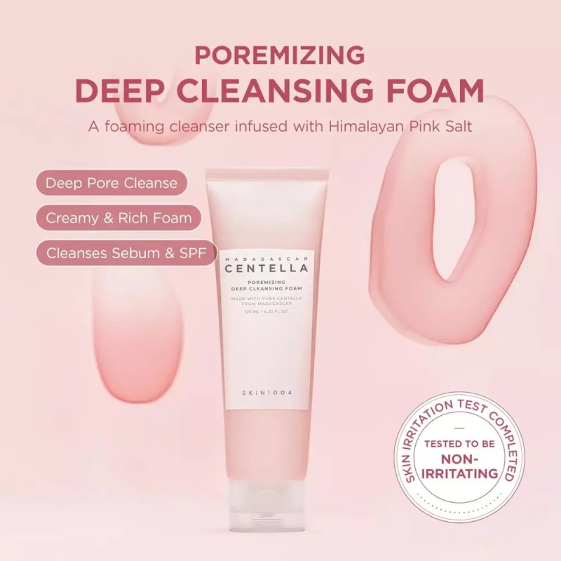 Skin1004 스킨1004 포머라이징 딥 클렌징 폼 4.23 fl.oz 125ml 메이크업
