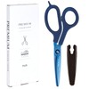 Plus 35-725 Scissors Fit Cut Curve, Premium Titanium, Asymmetrical, Non-sticky,
