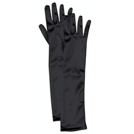 Forum Child Opera Satin Gloves, Black