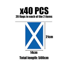 2 Scotland Flags, Square Flag String Flags, Bunting Garland, Banner Decoration, Outdoor Flag Decoration, Party Decoration, Fan Party Flag