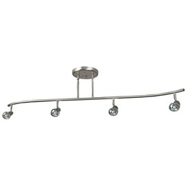 Sunset Lighting F2967-80 Track, Bright Satin Nickel Finish