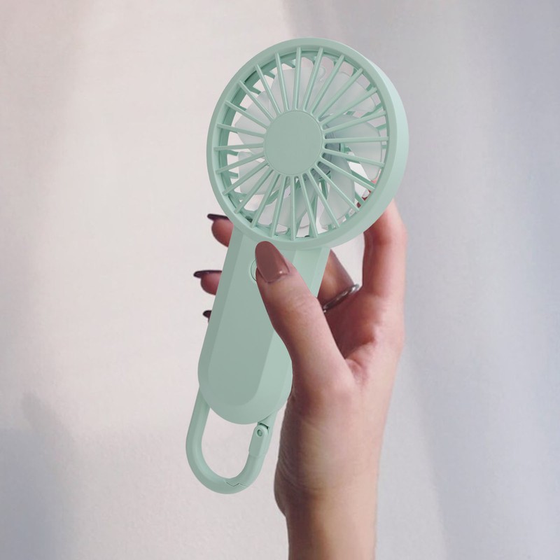 Handheld Fan USB Rechargeable Hand Fan Silent Operation Easy Hanging