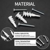 310 Piece Screw Dowel Set, Including 155 Plasterboard Dowels, 155