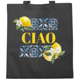 Shirtracer - Cotton Bag - Statement - Bags - Limoncello Ciao | Holiday Italy | Lifestyle | Limoncello Fans | Holiday feeling Italia, 3 Dark Grey, Unit size