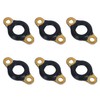 Puruoda Set of 6 Fuel Injector Line Passthrough Seals Compatible
