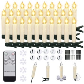 LED Christmas Candles with Remote Control