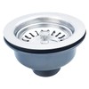 Qrity Sink Collection, 114mm Stainless Steel and PVC Kitchen Sink
