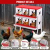 Chicken Nesting Box, 6 Compartment Metal Chicken Nesting Boxes for