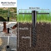 EUIJOIP 10FT String Light Poles with Spiral Ground Stakes, 38mm