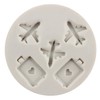 Airplane Silicone Molds Travel Luggage Bag Fondant Mold Set Of