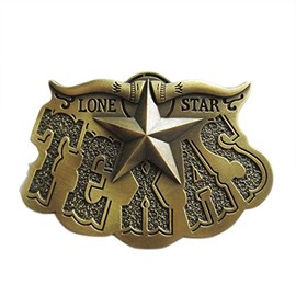 Urban Backwoods Texas Longhorn II Belt Buckle for Interchangeable Belt Buckle, bronze