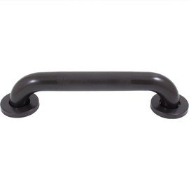 Stone Harbor Hardware Knurled Grab Bar, 12 Inches, 1-1/2" Diameter, 1-1/2" Wall Clearance, Concealed Screws, Dark Bronze