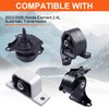Engine Motor Mount Set & Trans Mount Compatible with Honda