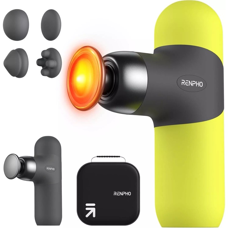 RENPHO Massage Gun with Heat Deep Tissue Percussion Massager &Cover