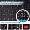 Pegboard Kit with Accessories,Includes 2 Pack 16" X 36" Steel