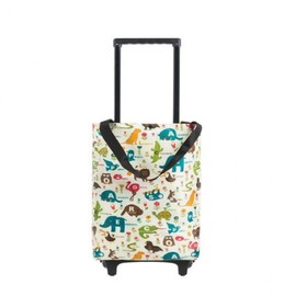 Foldable Shopping Cart with Wheels Hand Flower Print 2ea