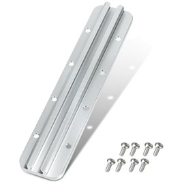 Kayak Track Kayak Rail Accessories Mount for Fishing Rod, Cup Holder, Paddle Holders, Fish Finder, Anchor Cleats for 1/2" Wide Track Hardware (8 Inches, Aluminum, 1 Pake)